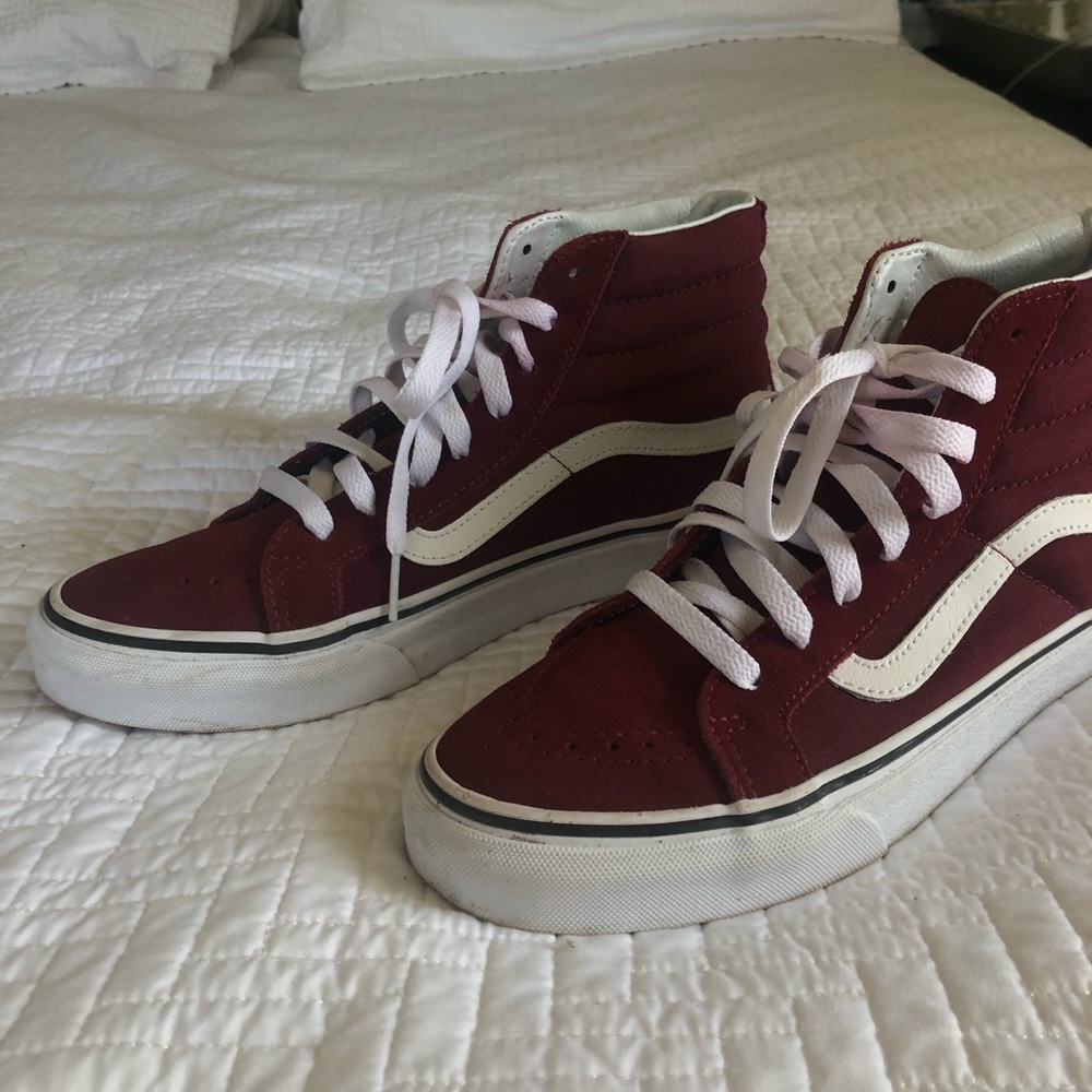 VANS red high tops